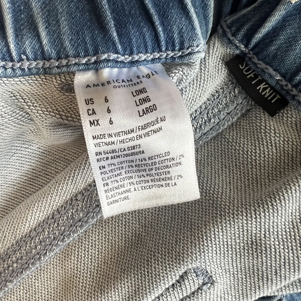 AE American Eagle Soft Knit Jegging Jogger 6long - Picture 5 of 5